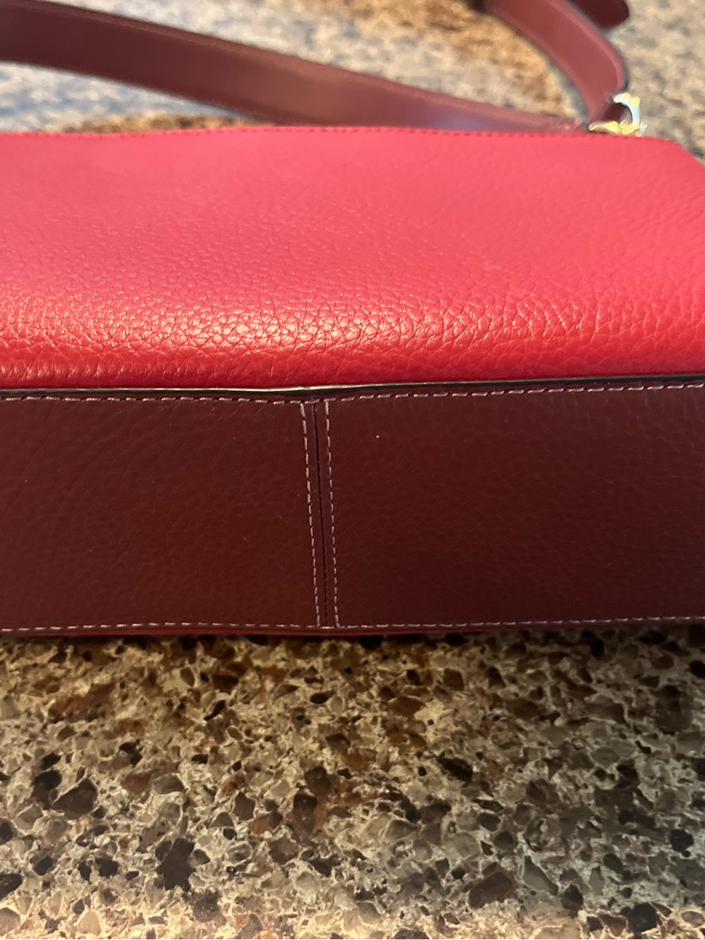 Coach Grace shoulder bag. New Two-Tone Burgundy and Red Shoulder Bag - Picture 7 of 15